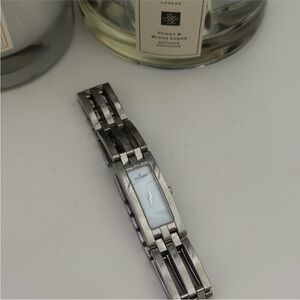 Movado Watch with White Pearl Face